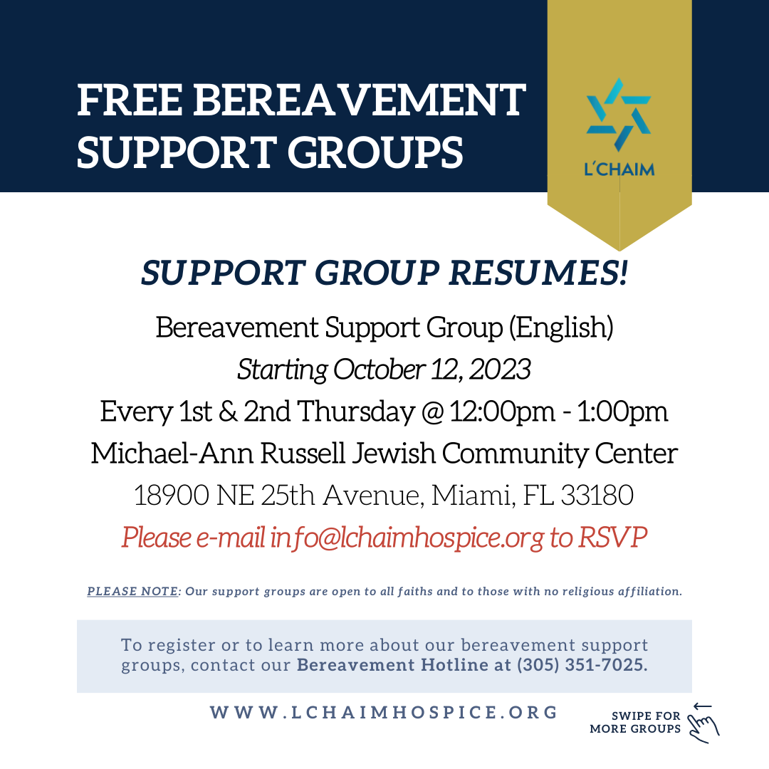 BEREAVEMENT SUPPORT GROUP RESUMES!